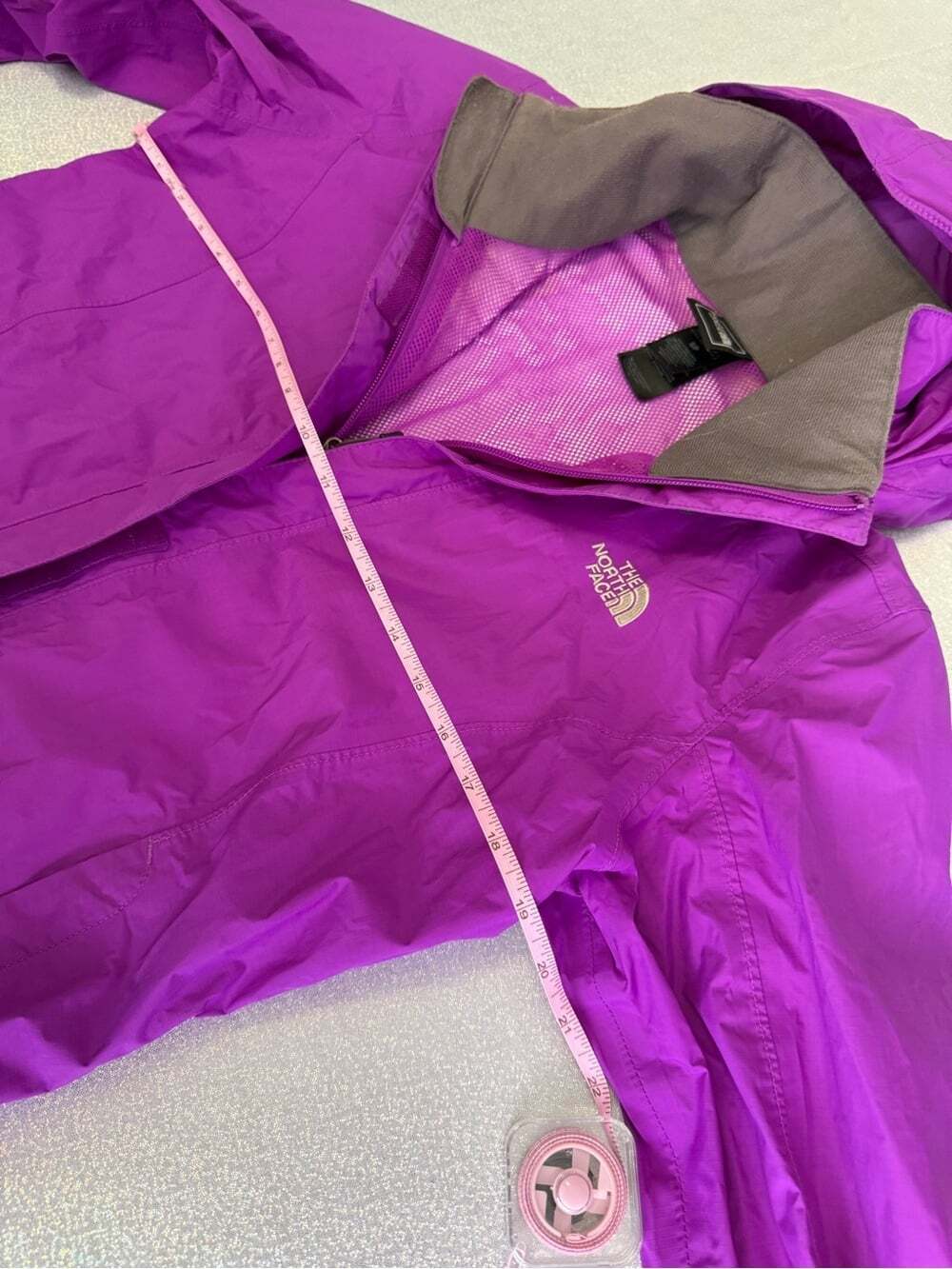 The North Face jacket lightweight Purple Hooded Rain Jacket HYVENT zip up - Picture 11 of 12